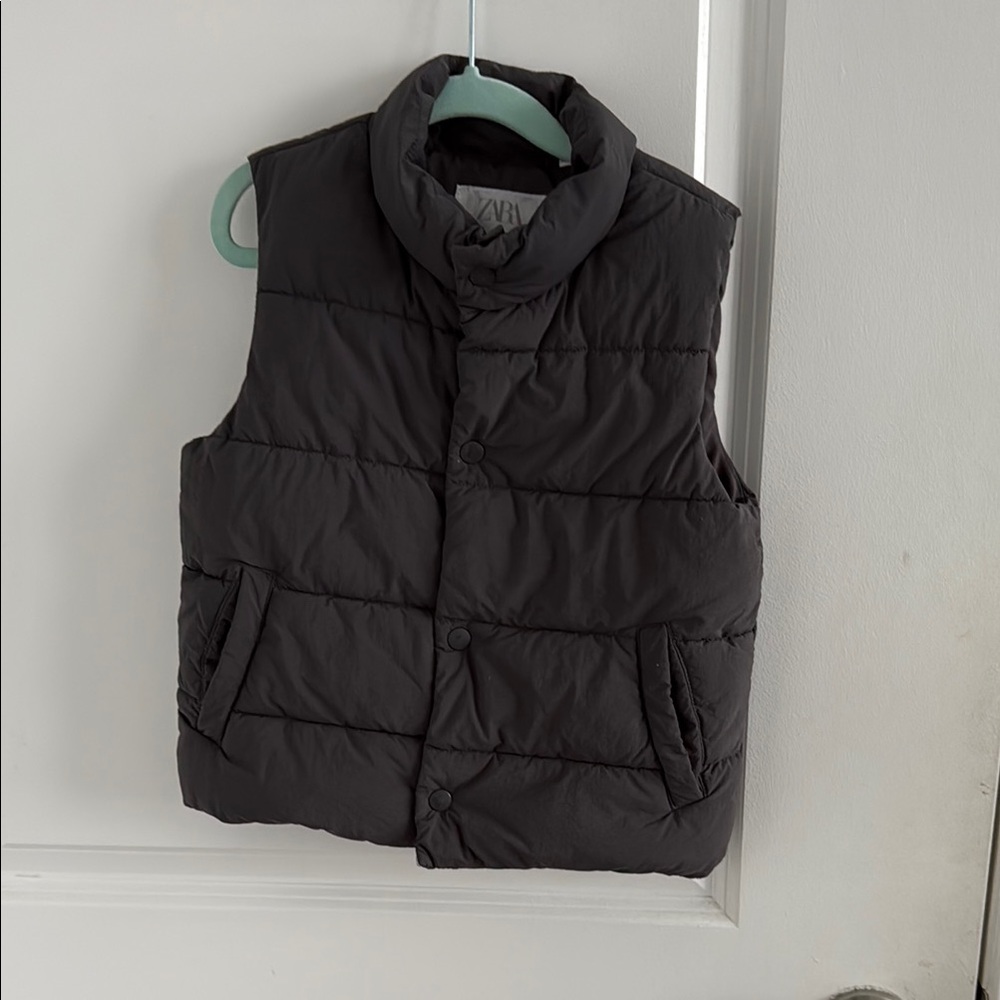 Zara Charcoal Gray Puffer Jacket-Size 2-3